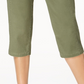 Calça Capri Feminina Estilo &amp; Co com Bainha Dividida Verde Tamanho 4