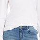 Charter Club Supima Puff Sleeve Top Feminino Branco Tamanho X-G