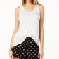 Blusa feminina Maison Jules com decote redondo, bege, cáqui, tamanho extragrande