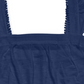 Regata feminina com alças largas bordadas estilo &amp; co, azul, tamanho extrapequeno