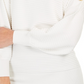 JM Collection Suéter feminino com manga de botão, branco, tamanho pequeno
