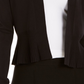 Cardigan feminino peplum com frente aberta Charter Club, preto, tamanho extragrande