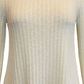 Vestido rodado escovado canelado Hacci feminino da Style &amp; Co, branco, tamanho pequeno