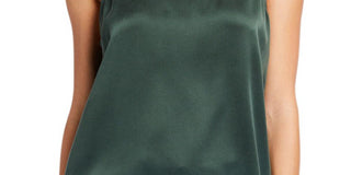 Eileen Fisher Women's Silk Scoop Neck Camisole Green Size 2X