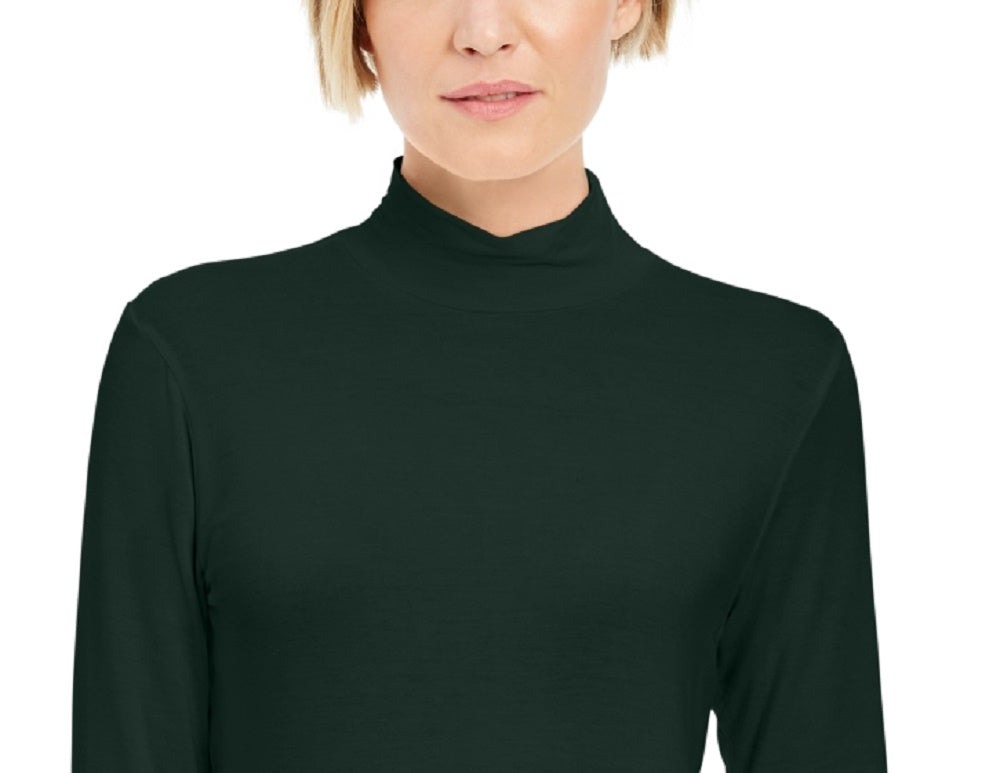 Blusa gola alta feminina Style &amp; Co, verde, tamanho pequeno