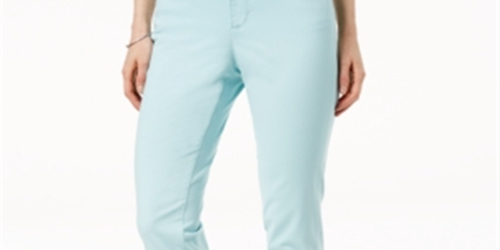 Calça jeans skinny feminina Charter Club Bristol, azul, tamanho 12