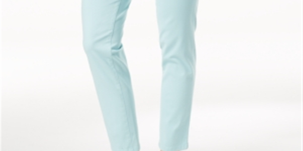 Calça jeans skinny feminina Charter Club Bristol, azul, tamanho 12