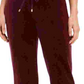 Calça feminina de veludo Charter Club, roxa, tamanho extragrande