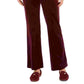 Calça feminina de veludo Charter Club, roxa, tamanho extragrande