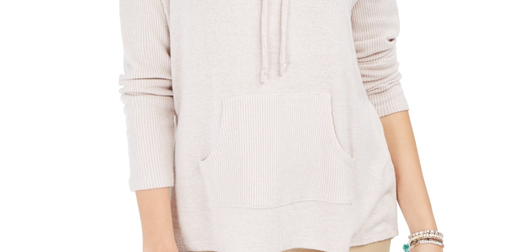 Suéter feminino com cordão e gola alta, estilo &amp; co, rosa, tamanho GG