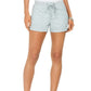 Shorts de popeline feminino estilo &amp; co azul tamanho GG