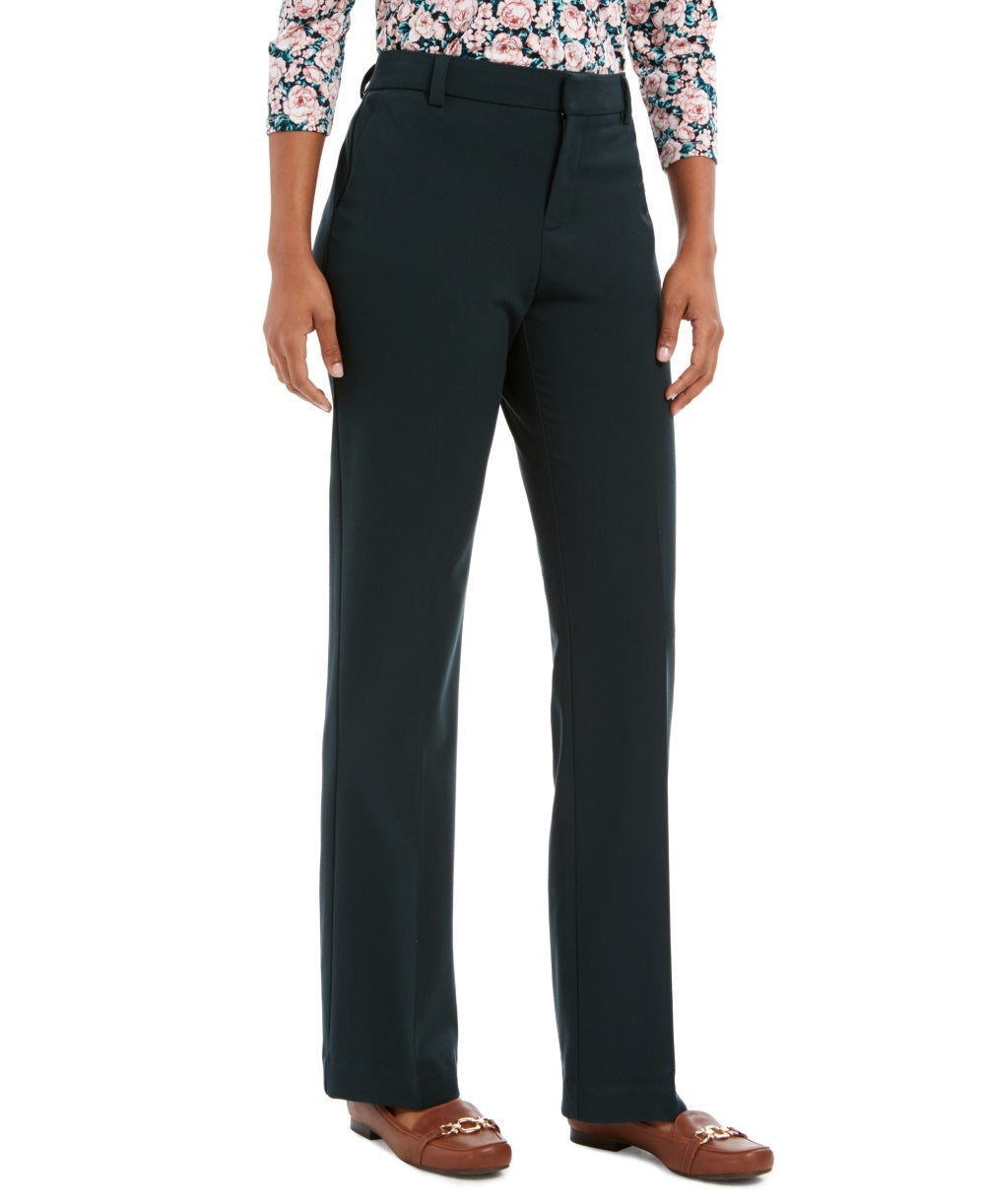 Calças femininas Charter Club Solid, verde, tamanho 6P