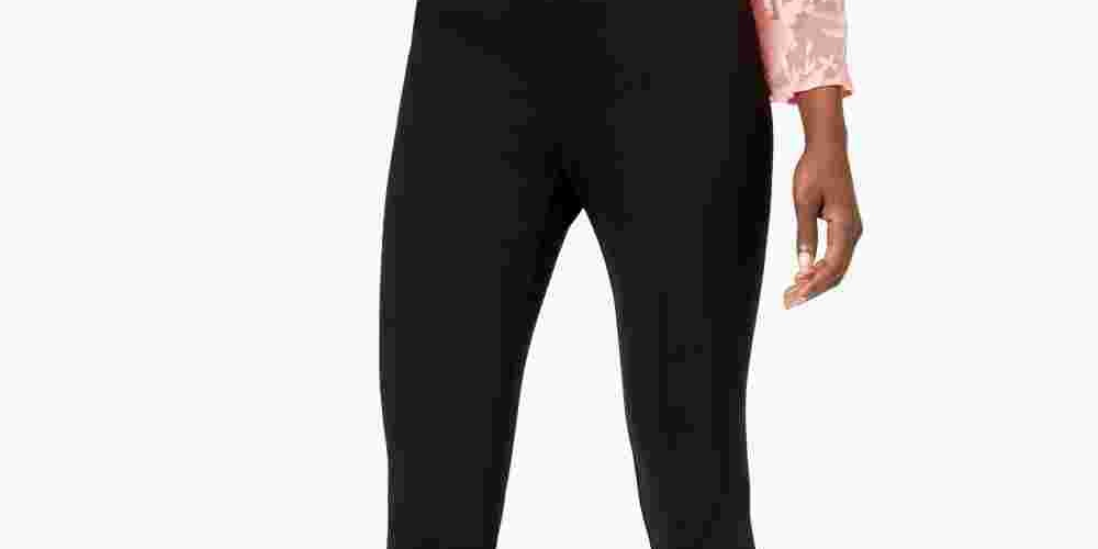 Leggings Alfani Femininas Petite Comfort-Waist Pretas Tamanho Petite