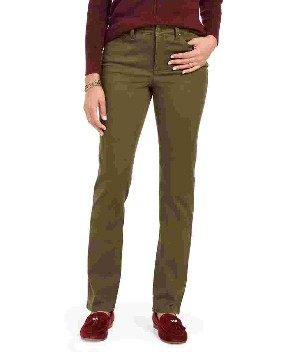 Calça feminina sólida Charter Club verde tamanho 10 pequena