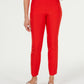 Calça feminina Chelsea Tummy Control Skinny Leg Tornozelo Charter Club Vermelha Tamanho 4