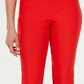 Calça feminina Chelsea Tummy Control Skinny Leg Tornozelo Charter Club Vermelha Tamanho 4