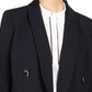 Calvin Klein Blazer Feminino Trespassado com Gola Xale Preto Tamanho 10