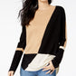 Suéter feminino colorblock da INC International Concepts, preto, tamanho pequeno, extragrande