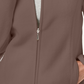 Jaqueta Karen Scott Sport Feminina com Zíper Zeroproof Fleece Marrom Tamanho XS