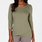 Karen Scott Top Tulip Hem Feminino Verde Tamanho X-S