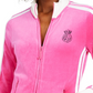 Jaqueta Juicy Couture Heritage Logo Feminina Rosa Tamanho X-G
