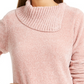 Karen Scott Suéter Feminino Petite Gola Envelope Chenille Rosa Tamanho Petite Pequeno