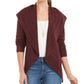 Cardigan Pointelle Feminino Estilo &amp; Co Roxo Tamanho Médio
