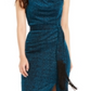 Vestido feminino com cinto e gola alta, azul-petróleo, tamanho 2, da INC International Concepts
