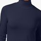 Blusa de gola alta feminina Maison Jules, azul-marinho, tamanho extragrande