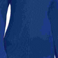 Suéter feminino de algodão texturizado com decote em V, azul, tamanho grande, da Charter Club
