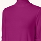 JM Collection Top feminino de gola alta pequena rosa tamanho PL