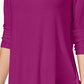 JM Collection Top feminino de gola alta pequena rosa tamanho PL