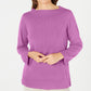 Karen Scott Suéter Feminino Gola Alta Roxo Tamanho Pequeno Médio