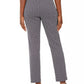 Calça feminina JM Collection Petite Oval com estampa Jacquard Azul Tamanho Petite Pequeno