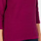 Karen Scott Suéter Feminino Manga 3/4 Vermelho Tamanho P