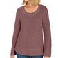 Suéter feminino Petite com pontos mistos Style &amp; Co, roxo, tamanho PP