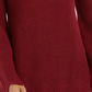 Suéter feminino com decote envelope e acabamento recortado, tamanho pequeno, vermelho, estilo &amp; co