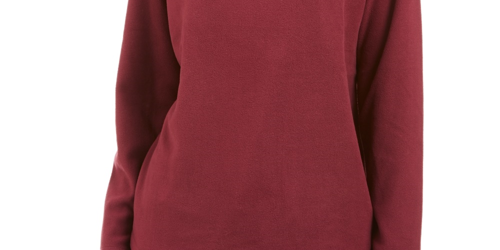 Karen Scott Top feminino de microfibra Petite Roxo Tamanho Petit X-Large