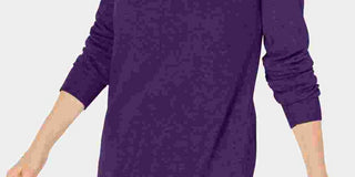 Karen Scott Suéter Feminino Gola Redonda Manga Longa Roxo Tamanho XS