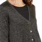 Cardigan Alfani Feminino Metálico Preto Tamanho Pequeno