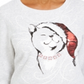 Moletom feminino Karen Scott com detalhes em cinza, tamanho pequeno P/M