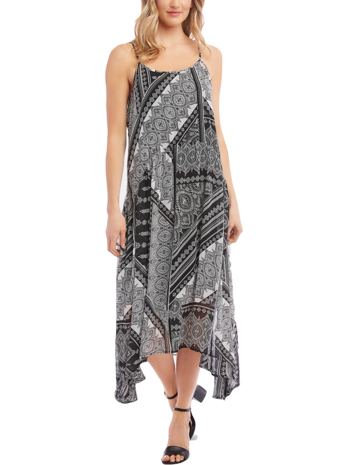 Vestido casual MIDI feminino Karen Kane, preto, tamanho grande