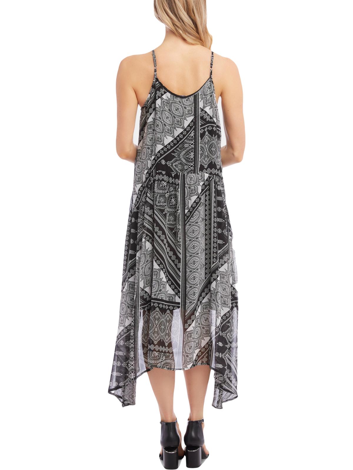 Vestido casual MIDI feminino Karen Kane, preto, tamanho grande