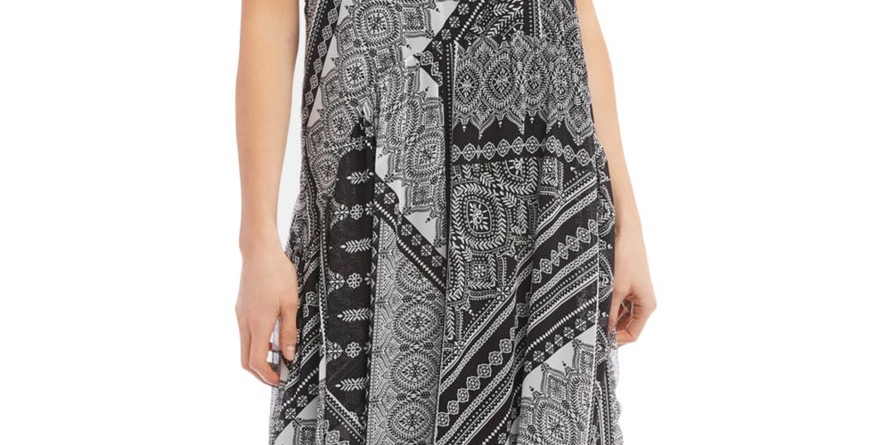 Vestido casual MIDI feminino Karen Kane, preto, tamanho grande