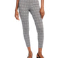 Calça skinny xadrez feminina Maison Jules para usar no trabalho, cinza, tamanho XS