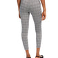 Calça skinny xadrez feminina Maison Jules para usar no trabalho, cinza, tamanho XS