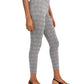 Calça skinny xadrez feminina Maison Jules para usar no trabalho, cinza, tamanho XS