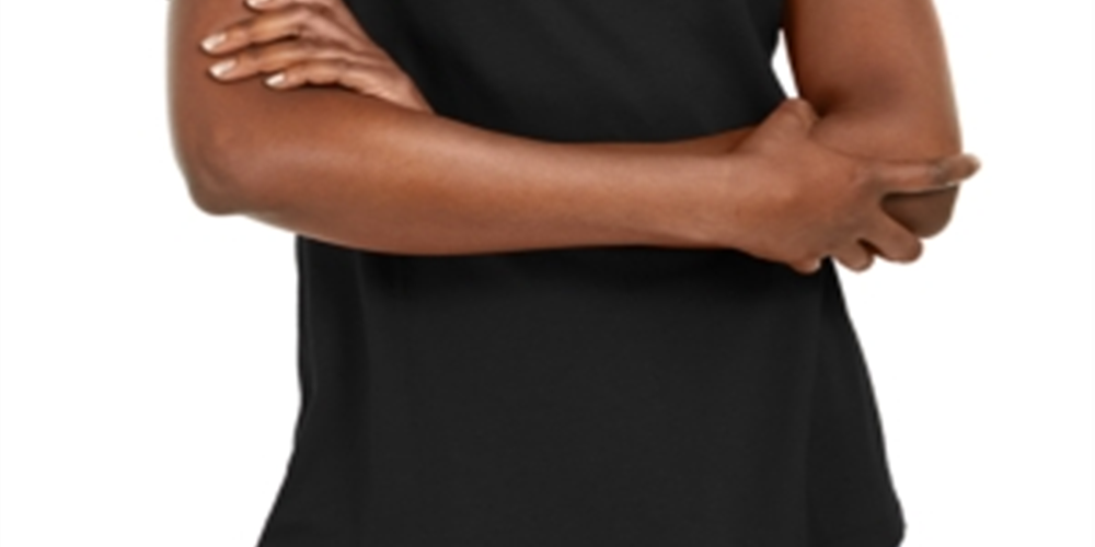 Karen Scott Top Listrado Feminino Preto Tamanho P