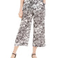 Calça Capri Feminina Charter Club Estampa Floral Branca Tamanho X-G
