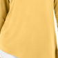 Túnica feminina assimétrica com anel JM Collection, amarela, tamanho XX-grande
